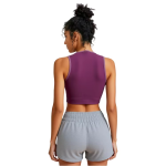 Women Sports Bra with Half Zip Front Spandex Fabric for OEM and ODM Custom Casual Yoga Set Activewear Comfort Fit