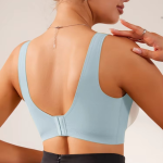 No Steel Ring Seamless Brassier Wide Shoulder Straps Design Sporty Bras Nylon & Spandex Fabric Wireless Yoga Bra for Women