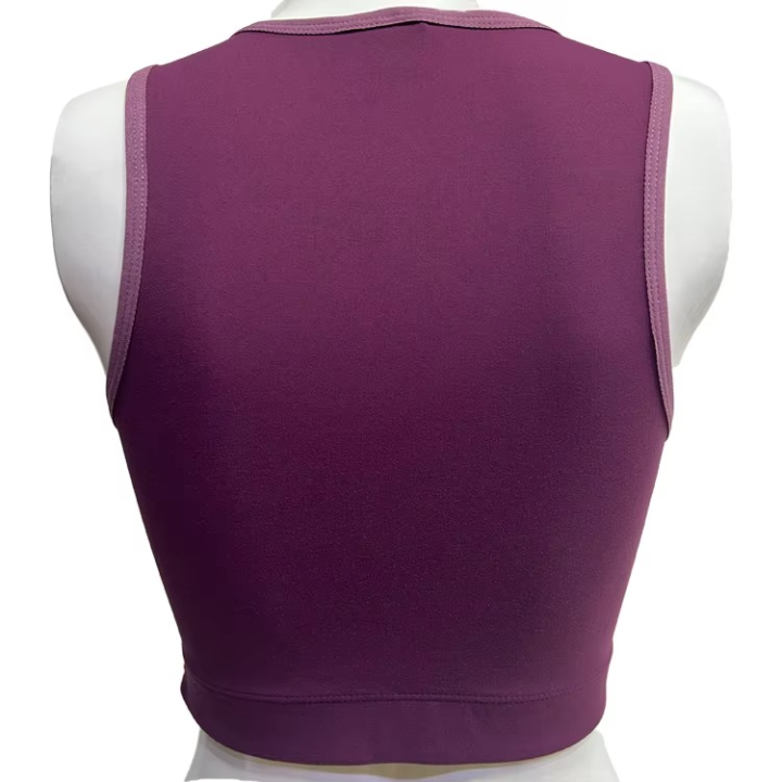 Women Sports Bra with Half Zip Front Spandex Fabric for OEM and ODM Custom Casual Yoga Set Activewear Comfort Fit