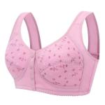 Four Button Front Closure Comfortable Cotton Bra