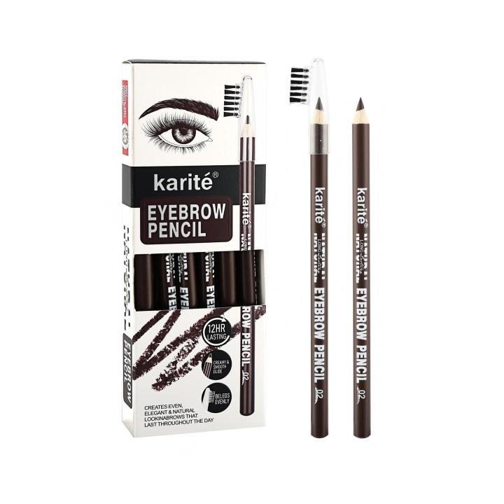 Elegant Natural Multi-Color Brow Pencil Smooth Glide Defining Eyebrow Brush Soft Traditional Eyebrow Pencil Tube Pen