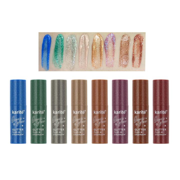3ml Glitter Fluid Liquid 8 Shade Eyeshadow Stick Palette