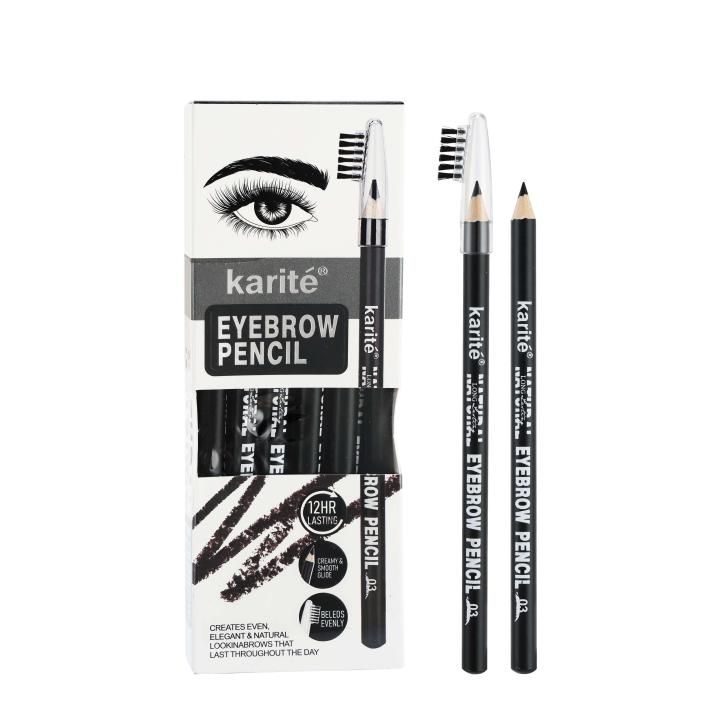 Elegant Natural Multi-Color Brow Pencil Smooth Glide Defining Eyebrow Brush Soft Traditional Eyebrow Pencil Tube Pen