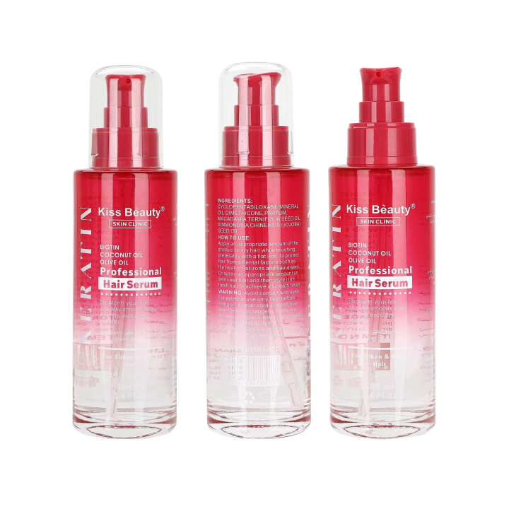 100mL Keratin Professional Hair Serum Moisturizing Strengthening Protein Smoothing Hair Oil for Silken & Shine Hair