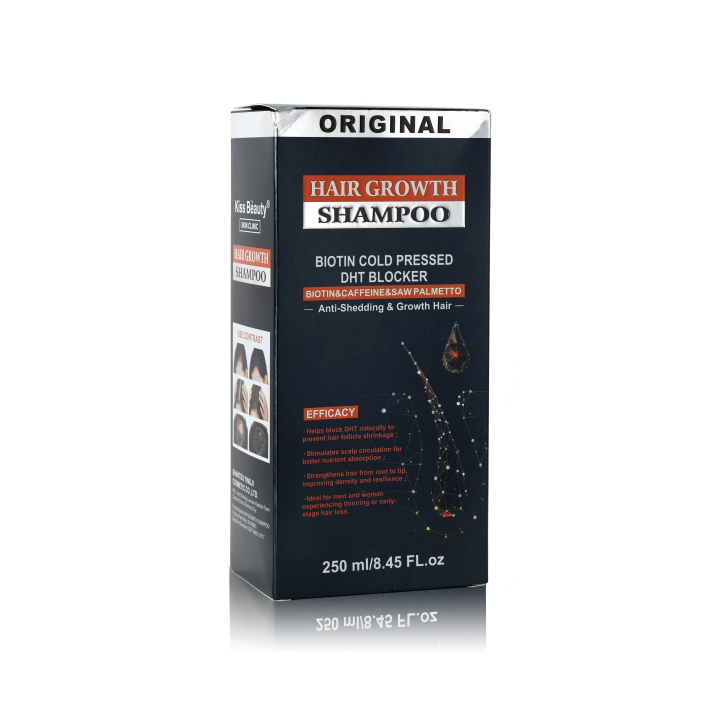 250mL Biotin & Caffeine Anti-Shedding Hair Growth Shampoo Moisturizing Biotin Cold Pressed Dht Blocker Hair Shampoo